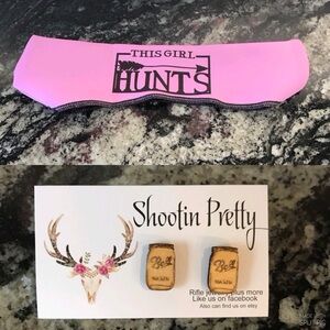 Neoprene Rifle Scope Cover & Mason Jar Earrings Southern Women ~ NEW